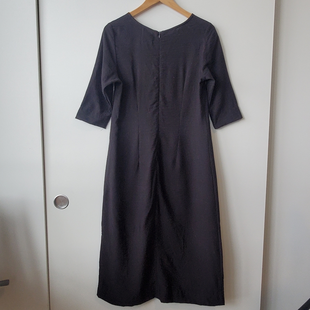Sunja Link Black Rayon Dress - Picture 2 of 7